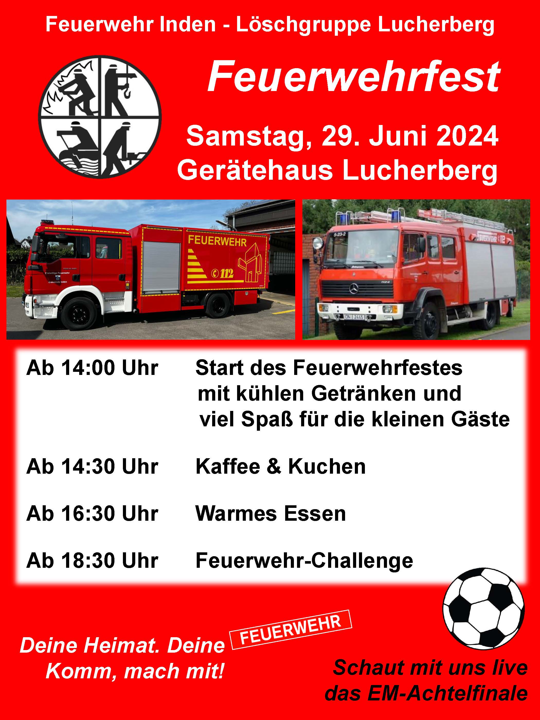 2024 06 29 Plakat Feuerwehrfest Lucherberg